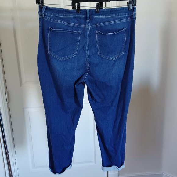 NYDJ Plus Size 22W Annabelle Skinny Boyfriend Denim Jeans Lift Tuck Technology - Picture 2 of 3